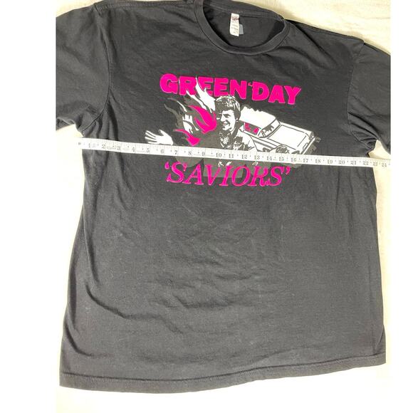 Green Day “Saviors” Graphic T-Shirt Black XL Band Tee - Picture 3 of 6